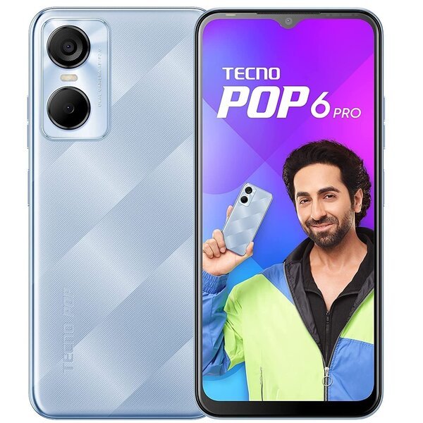 

Смартфон TECNO POP 6 Pro (BE8) 2/32Gb Peaceful Blue
