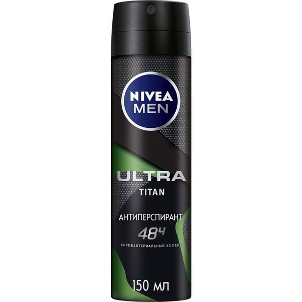 

Антиперспирант Nivea Men Ultra Titan с антибактериальным эффектом 150 мл