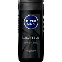 Гель для душа Nivea Men Ultra Carbon на основе каменной соли подсолнечного масла 250 мл