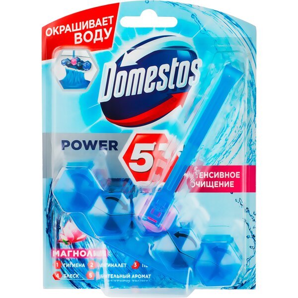 

Блок для унитаза Domestos Power 5 Цветочный букет 53г
