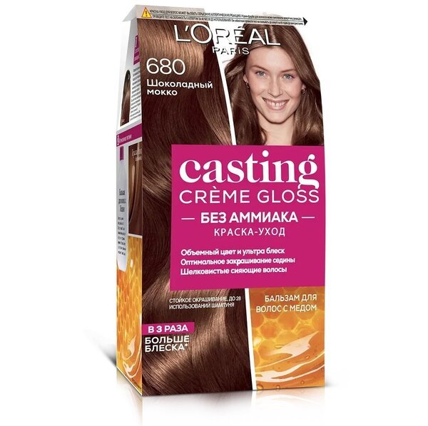 

Крем-краска для волос без аммиака L'Oreal Paris Casting Creme Gloss 680 Шоколадный мокко