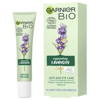Антивіковий крем для шкіри навколо очей Garnier Bio з екстрактом лавандину 15мл