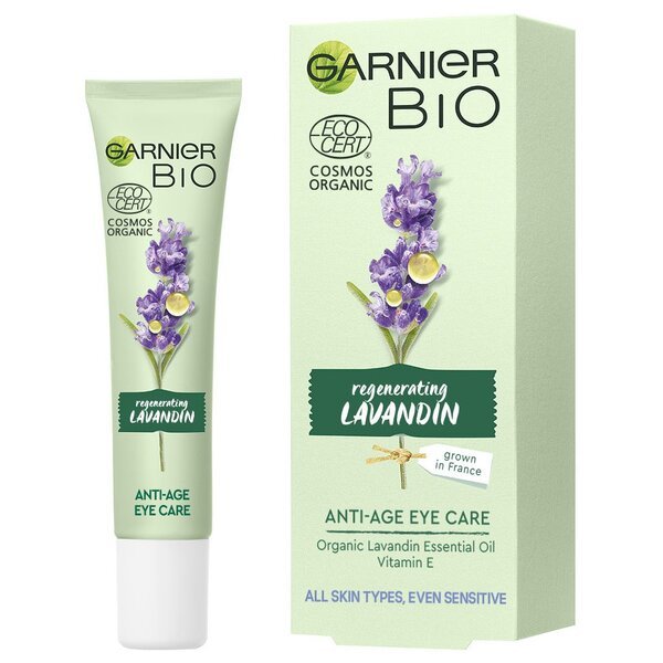 

Антивозрастной крем для кожи вокруг глаз Garnier Bio с экстрактом лавандина 15мл