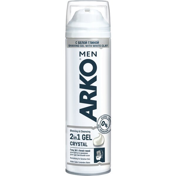 

Гель для бритья ARKO Men Crystal 2 в 1 200мл