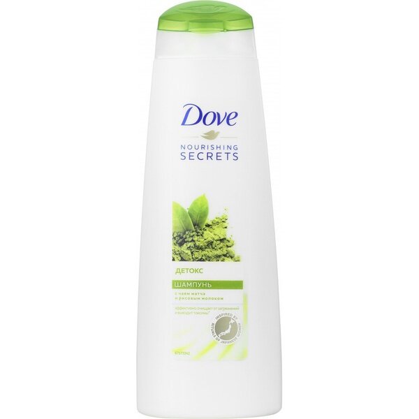 

Шампунь-детокс Dove Nourishing secrets с матча и рисовым молоком 400мл
