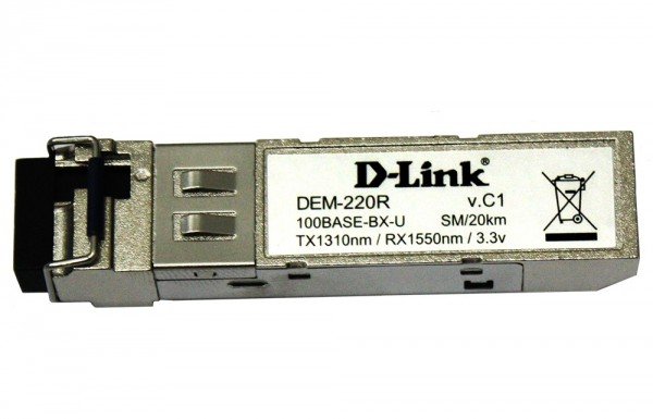 

Модуль D-Link DEM-220R WDM 100BaseBX SFP LC (DEM-220R)