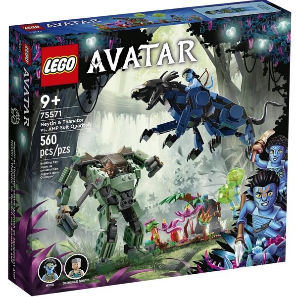 

LEGO 75571 Avatar Нейтири и Танатор против Куаритча в скафандре УМП