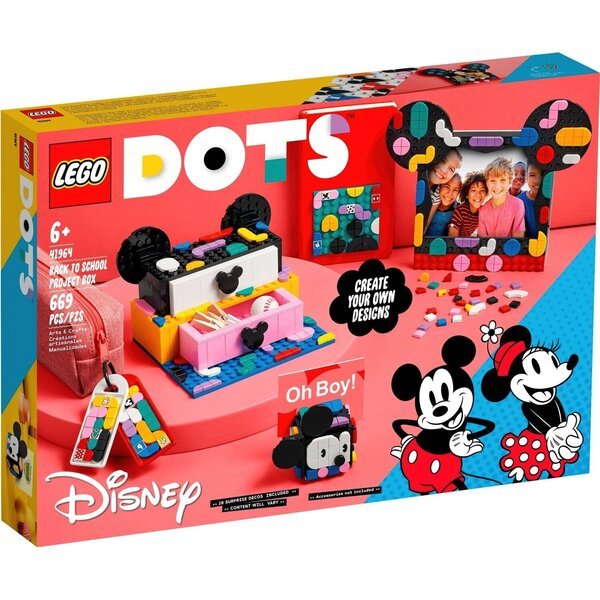 Акция на Конструктор LEGO DOTS Коробка «Снова в школу» из Микки и Минни Маусами от MOYO