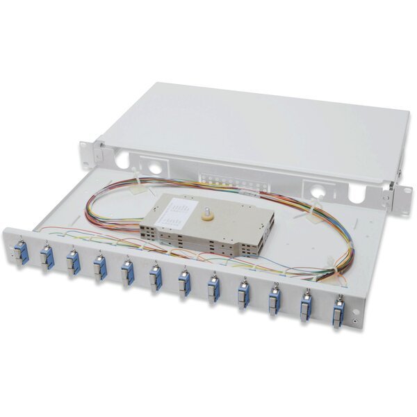 

Оптическая панель DIGITUS 19'' 1U, 12xSC Duplex, OS2, в сборе (DN-96321/9)