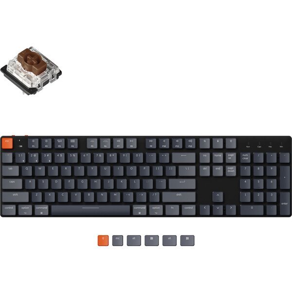 

Клавиатура Keychron K5SE 104 Key Gateron Brown White Led WL UA Black (K5SEG3_KEYCHRON)