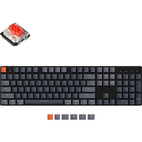 

Клавиатура Keychron K5SE 104 Key Gateron Red RGB WL UA Black (K5SEH1_KEYCHRON)