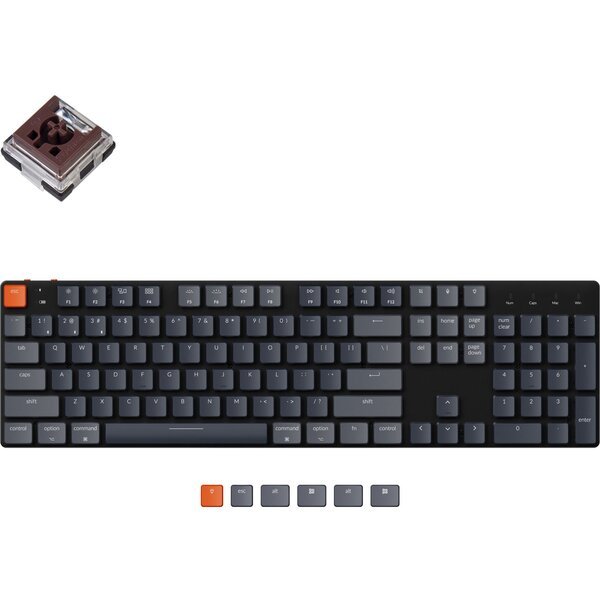 

Клавиатура Keychron K5SE 104 Key Optical Brown RGB Hot-Swap WL UA Black (K5SEE3_KEYCHRON)