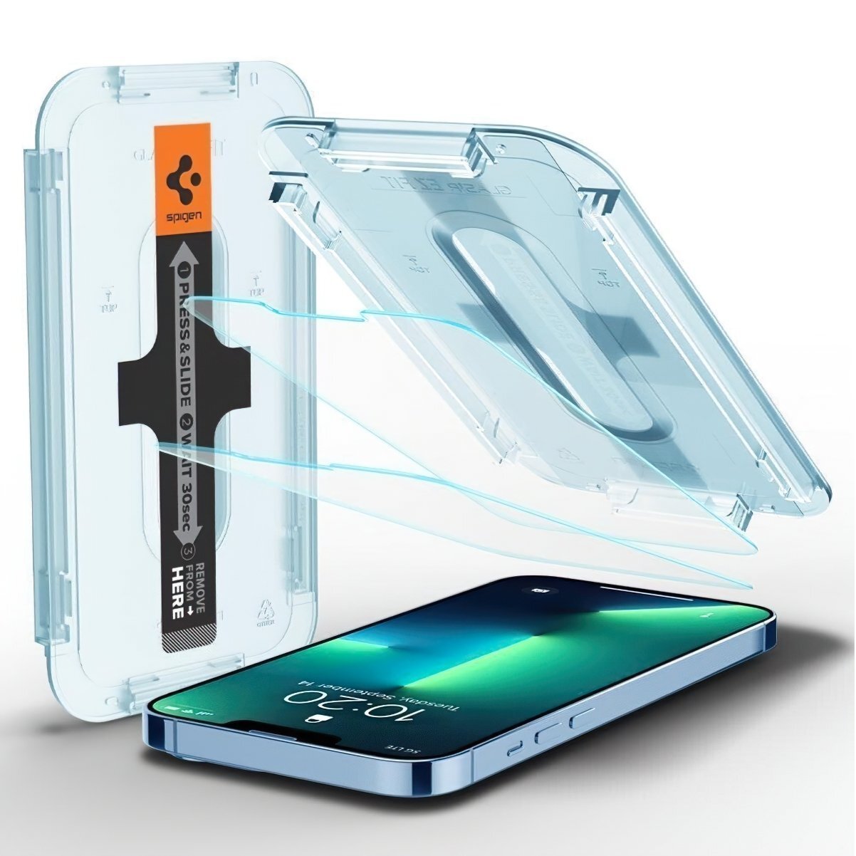 Защитное стекло Spigen для Apple Iphone 14 Plus/13 Pro Max tR EZ Fit Transparency Sensor Open (2 Pack), Clear (AGL03375) фото 