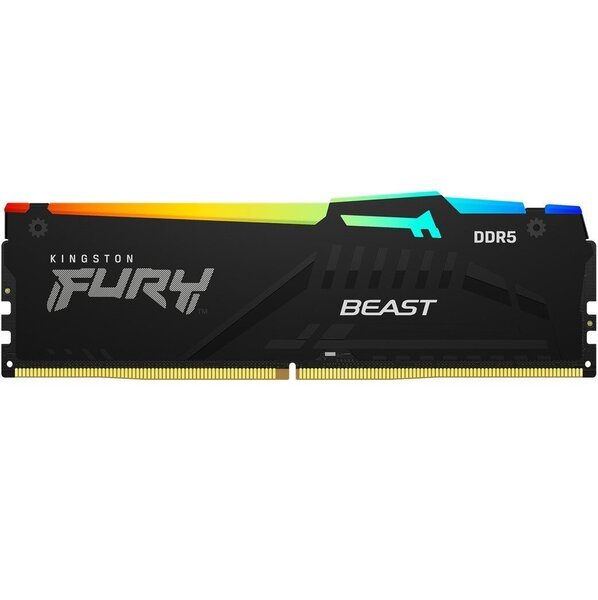

Память ПК Kingston DDR5 16GB 6000 Beast Black RGB (KF560C36BBEA-16)