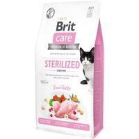 Сухий корм для стерилізованих котів із чутливим травленням Brit Care Cat GF Sterilized Sensitive із кроликом, 7кг