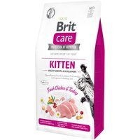 Сухий корм для кошенят Brit Care Cat GF Kitten Growth & Developmen з куркою та індичкою, 7кг