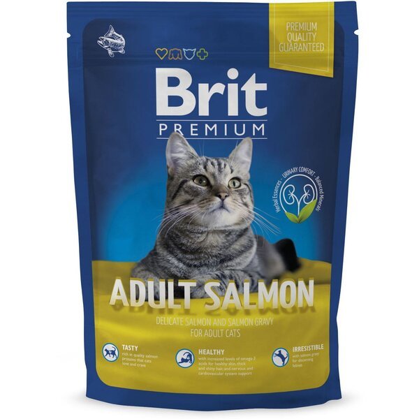

Сухой корм для кошек Brit Premium Cat Adult Salmon 0,8 кг