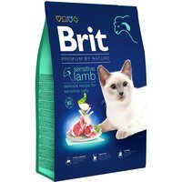 Сухой корм для кошек с чувствительным пищеварением Brit Premium by Nature Cat Sensitive с ягненком 8 кг