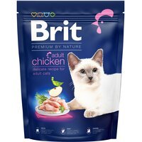 Сухий корм для дорослих кішок Brit Premium by Nature Cat Adult Chicken з куркою 0,3 кг