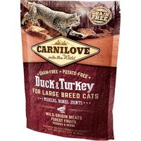 Сухий корм для дорослих кішок великих порід Carnilove Cat Duck & Turkey Large Breed 0,4 кг