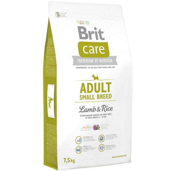 

Сухой корм для взрослых собак мелких пород Brit Care Adult Small Breed Lamb & Rice 7.5 кг