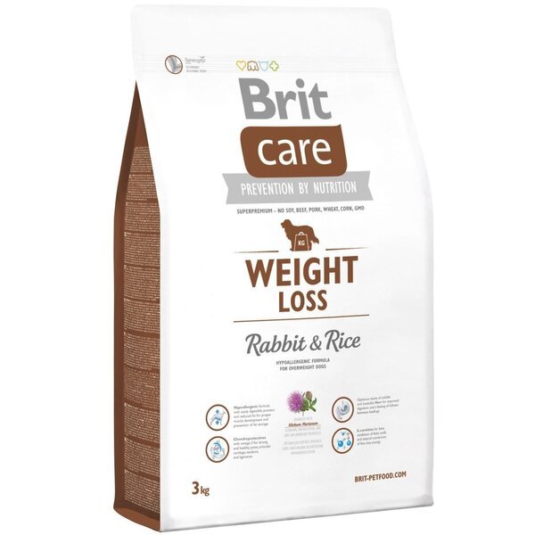 

Сухой корм для собак с лишним весом Brit Care Weight Loss Rabbit & Rice 3 кг