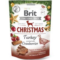 Різдвяні Ласощі для собак Brit Care Dog Functional Snack Індик та журавлина 150 г
