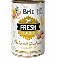 Влажный корм для собак Brit Fresh Chicken/Sweet Potato 400г курица,батат