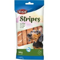 Лакомство для собак Trixie Stripes Light с мясом дом.птицы 100гр.(10шт)