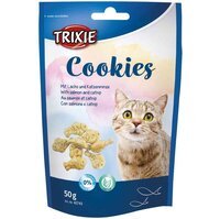 Ласощі для котів Trixie "Cookies" з лососем і кош./м'ятою, 50 г
