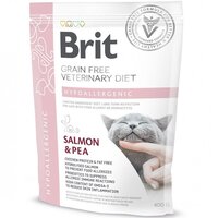 Сухий корм для кішок різного віку Brit VetDiets при харчовій непереносимості з лососем і горохом 0,4 кг
