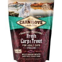 Сухий корм для стерилізованих кішок Carnilove Fresh з коропом і фореллю 0,4 кг