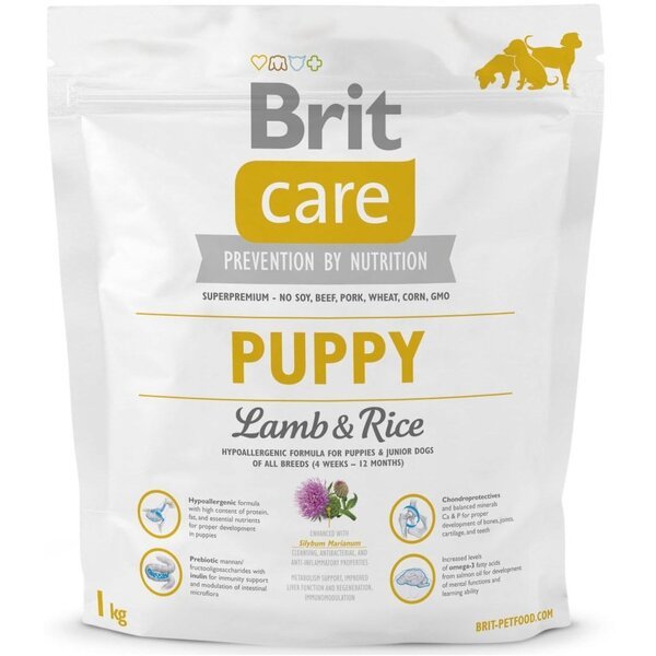 

Сухой корм Brit Care Puppy Lamb & Rice гипоаллергенный для щенков 1 кг