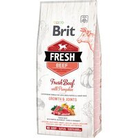 Сухий корм для цуценят та юніорів великих порід Brit Fresh Growth & Joints з яловичиною та гарбузом 12 кг