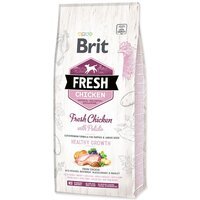 Сухий корм для цуценят та юніорів Brit Fresh Healthy Growth з куркою та картоплею 12 кг