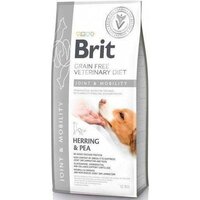 Сухой корм для взрослых собак Brit VetDiets для суставов с селедкой лососем горохом и гречихой 12 кг