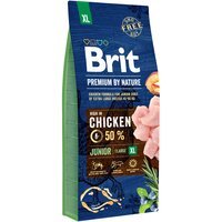 Сухой корм для щенков и молодых собак гигантских пород Brit Premium Junior XL со вкусом курицы 15 кг