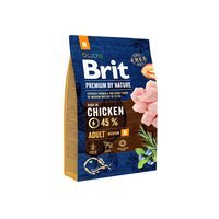Сухий корм для дорослих собак середніх порід Brit Premium Adult M зі смаком курки 3 кг