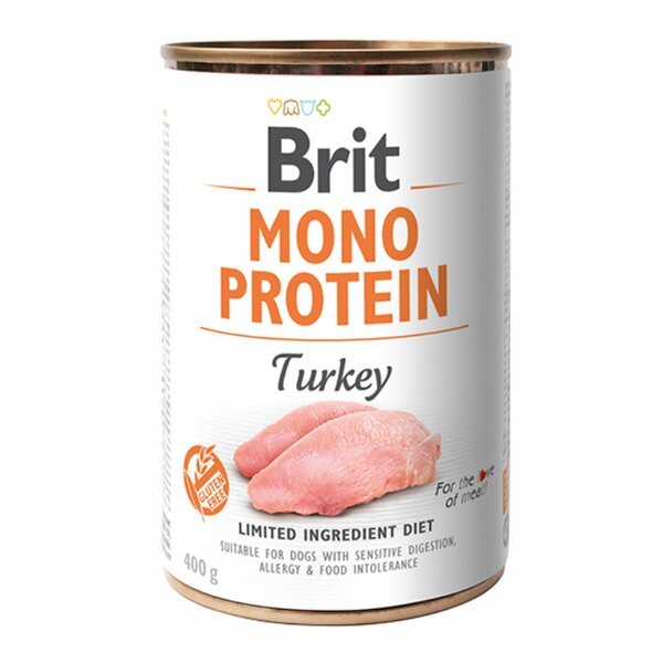

Влажный корм для собак Brit Mono Protein Dog 400г с индейкой