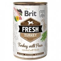 Влажный корм для собак Brit Fresh Turkey/Peas 400г индейка, горошек