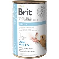 Консерва для собак Brit GF Veterinary Diets при ожирінні та надмірній вазі 400г