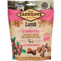 Ласощі для собак Carnilove Dog Crunchy Snack ягня, журавлина 200г