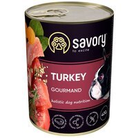 Вологий корм для дорослих собак Savory з індичкою 400г