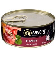 Вологий корм для дорослих собак Savory з індичкою 100г