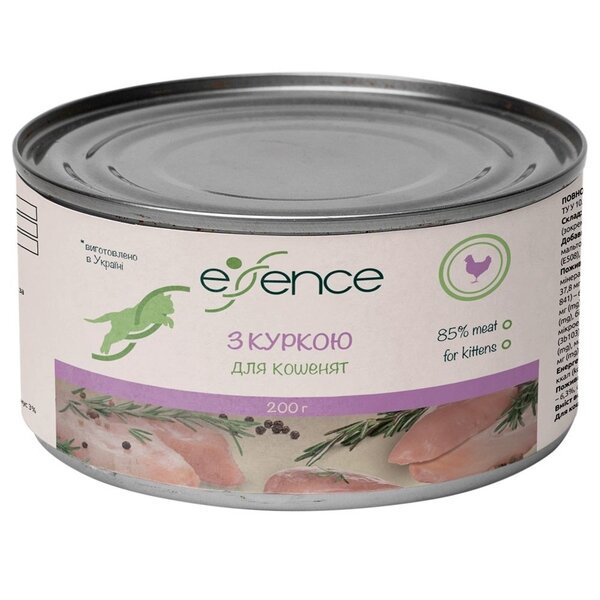 

Влажный корм для котят Essence с курицей, 200 г