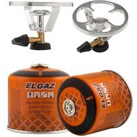 Комплект Газовий пальник + балон-картридж газовий EL GAZ ELG-215 + ELG-800 (ELG-215CGE_ELG-800)