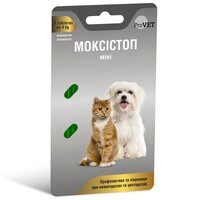 Антигельминтный препарат ProVET Моксистоп мини для кошек и собак, 2 таблетки по 120 мг