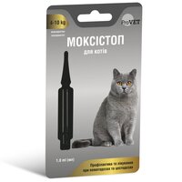 Капли ProVET Моксистоп для кошек массой тела от 4 до 10 кг, 1 пипетка 1,0 мл
