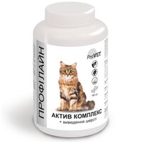 АКТИВ КОМПЛЕКС + виведення шерсті ProVET Профілайн для котів, 180 табл