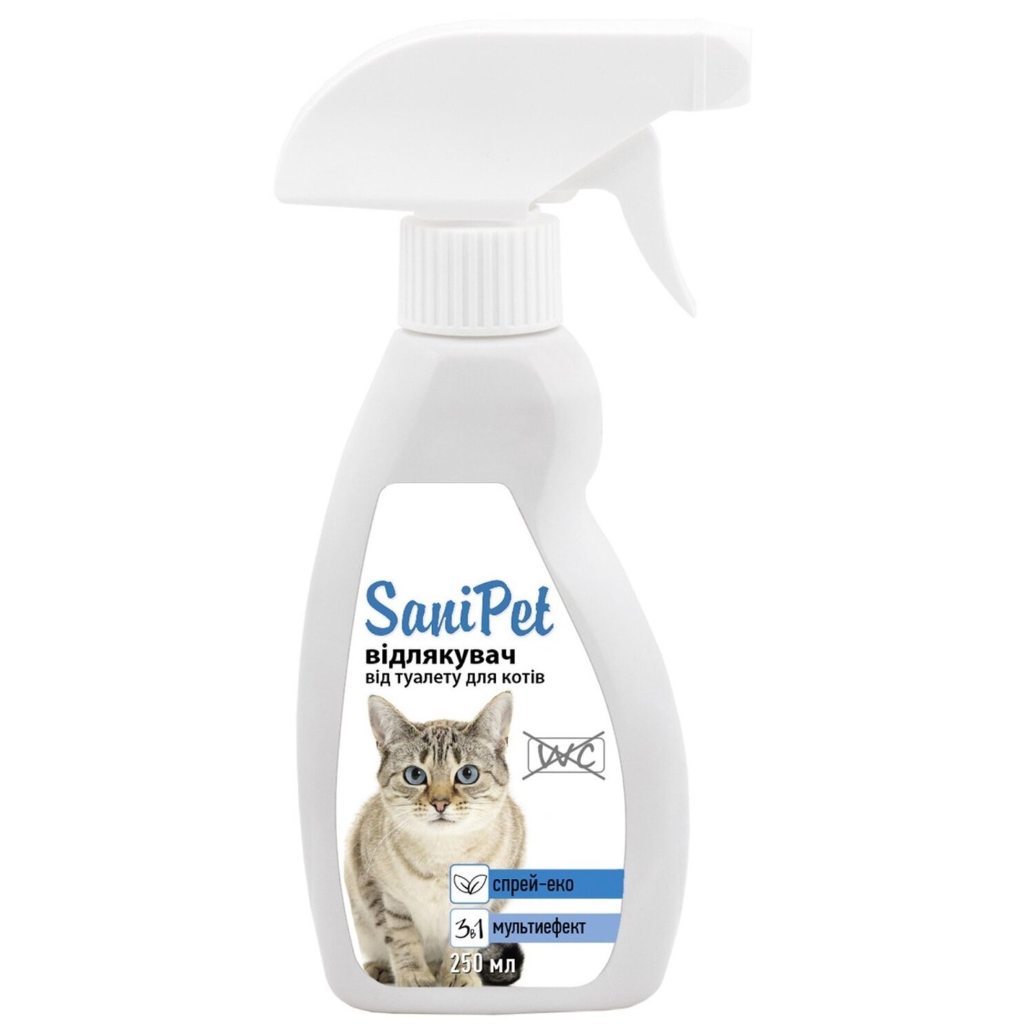Спрей відлякувач від місць, не призначених для туалету, ProVET SaniPet для котів, 250 млфото